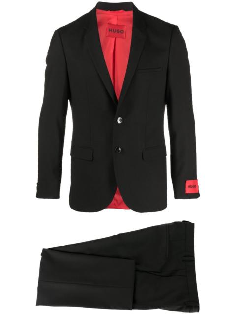 single-breasted suit set