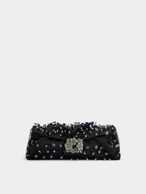 Efflorescence Clutch in satin