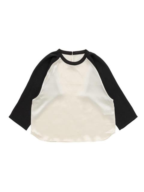 RAGLAN BLOUSE (CHIRIMEN) BLACK