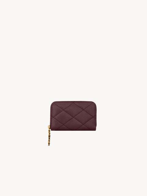 CASSANDRE BIJOU CHANGE PURSE IN GRAIN DE POUDRE LEATHER
