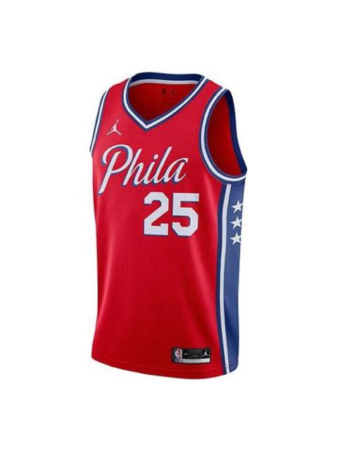 Air Jordan Basketball Vest Jersey SW Fan Edition 2020 Season Philadelphia 76ers Simmons 2 No. 5 Larg