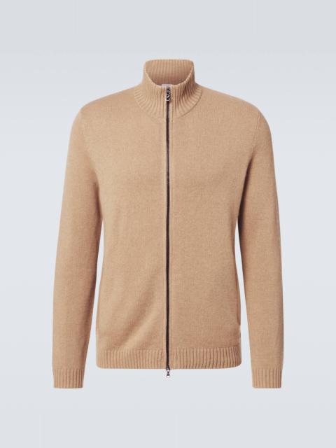 Dexter wool and cashmere zip-up sweater
