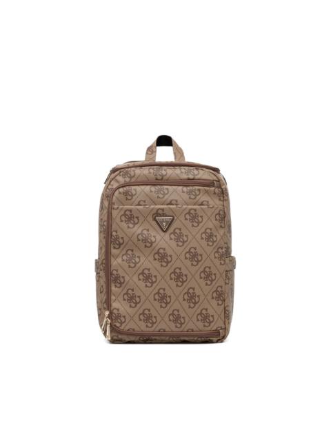 Berta 4G patterned logo-plaque backpack