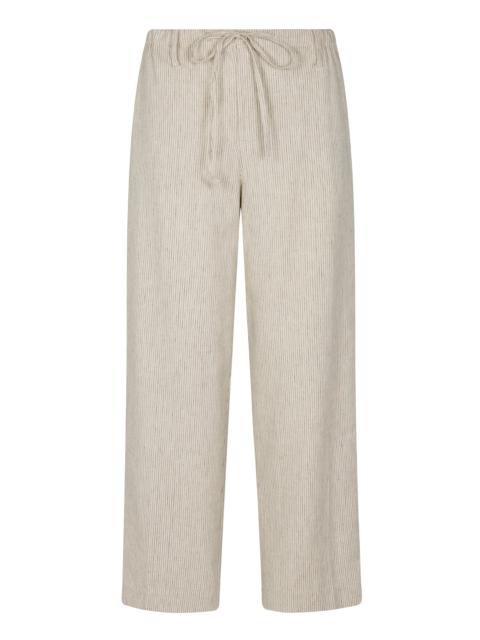 BLACK AND WHITE STRIPED AMALFI PANTS