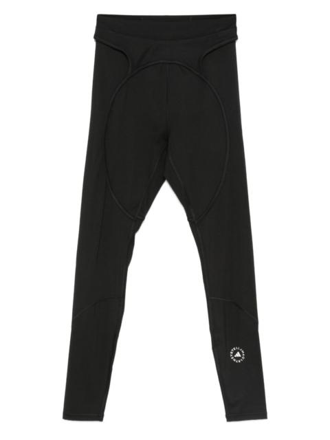 panelled logo leggings