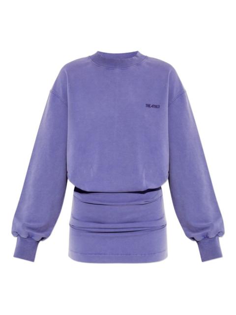 long-sleeve mini dress