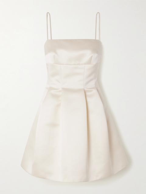 Gayla Duchesse-satin Mini Dress