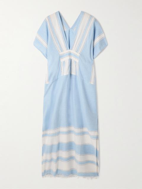 Gasira Striped Cotton-blend Maxi Dress
