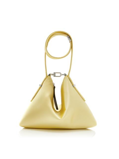 Satin Scoop Wristlet yellow