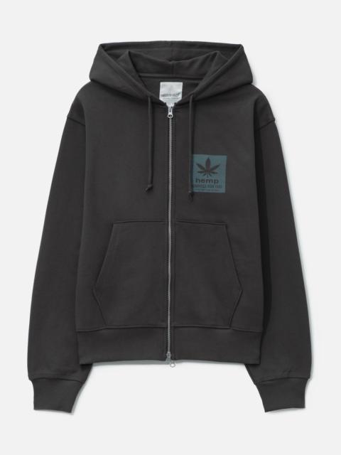 HEMP ZIP HOODED SWEATSHIRT