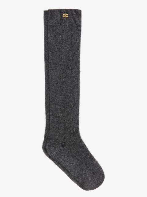 DARK GREY WOOL MIX SOCKS