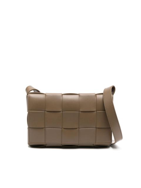 Cassette leather shoulder bag