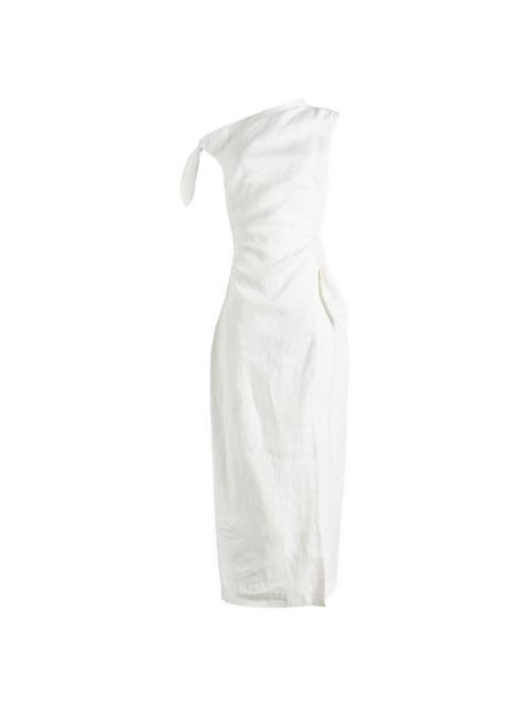 SIR. Tamara Tie Linen Midi Dress