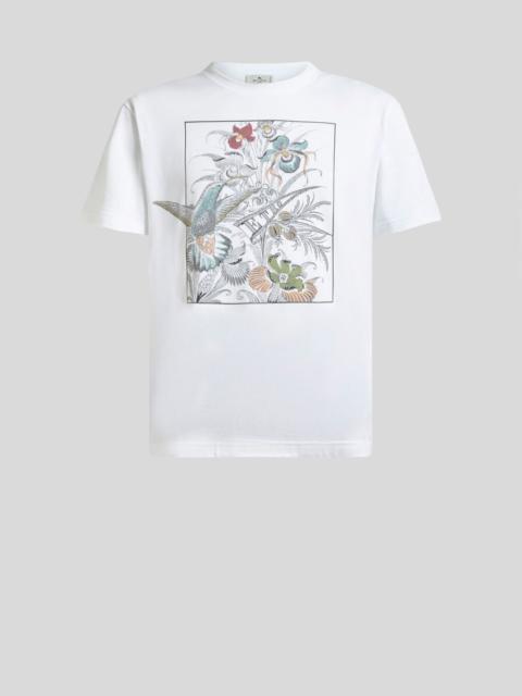 COTTON T-SHIRT WITH PLACED PRINT