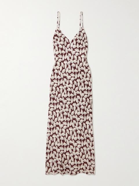 Paper Birch Printed Twill Maxi Dress