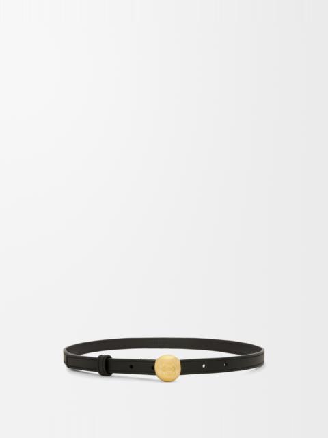 Pebble belt in smooth calfskin