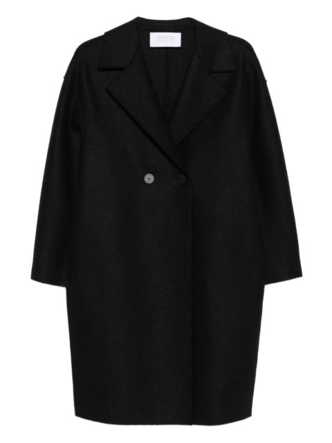 double-breasted wool coat