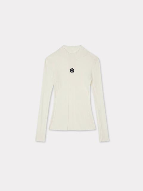 'Boke Flower 2.0' embroidered long sleeve rib top