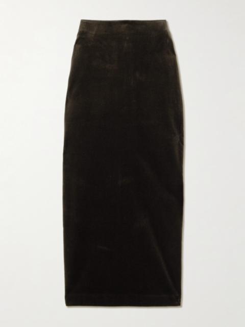 Jealousy Sussex Cotton-velvet Midi Skirt