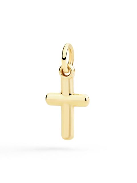 YELLOW GOLD CROSS CHARM