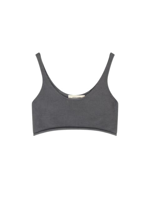 RAW KNIT BRA SLATE