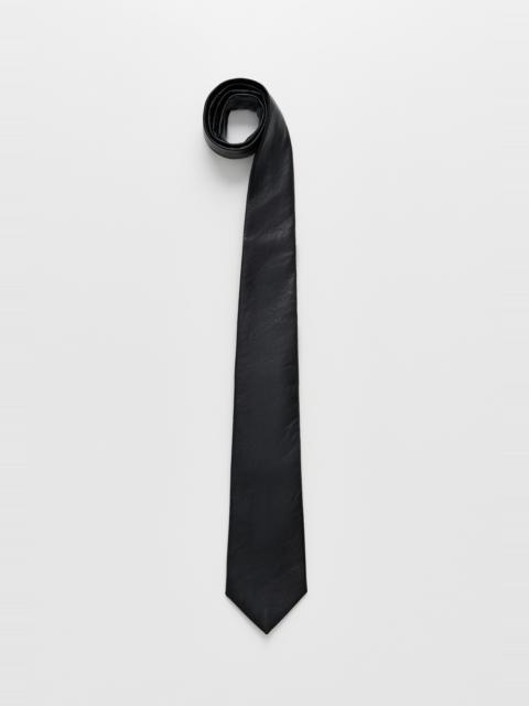 Tie Black Real Fake Leather