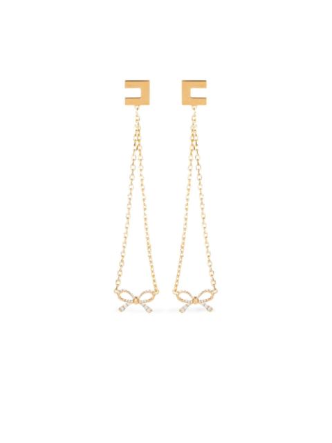 logo-plaque earrings