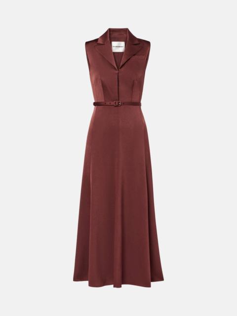 Crêpe midi dress