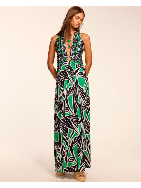 Rayna Jersey Plunging Maxi Dress