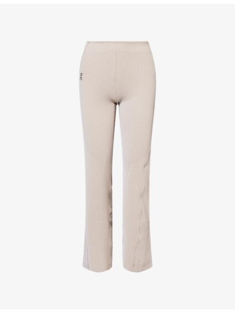 All-Day Ribbed Stretch-Woven Trousers