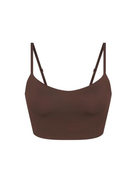Nike x SKIMS Women's Matte Cami Bra Top Dark Sepia