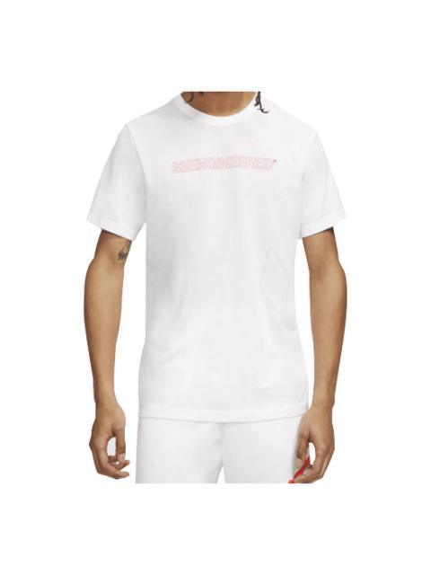 Air Jordan 23 ENGINEERED Dri-FIT Quick Dry Casual Sports Short Sleeve White CJ6205-100