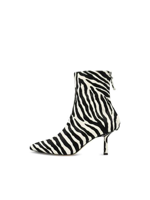 Petra zebra-print ankle boots