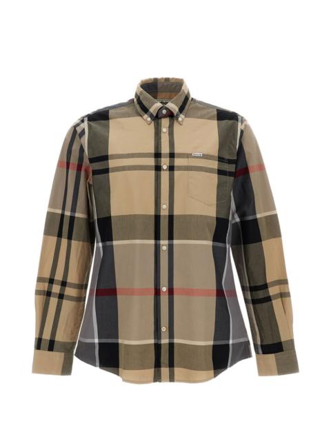 Harris tartan-pattern button-up shirt