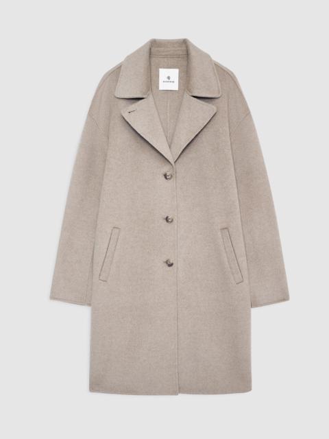 Portia Coat - Oatmeal Melange Cashmere Blend