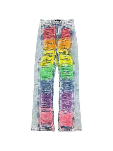 ROYGBIV distressed signature jeans
