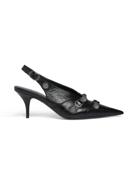 Women's Cagole Slingback 70mm Pump in Black