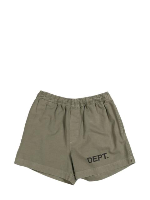 logo-print cotton shorts