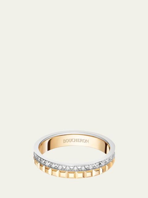 Yellow Gold and White Gold Quatre Diamond Ring