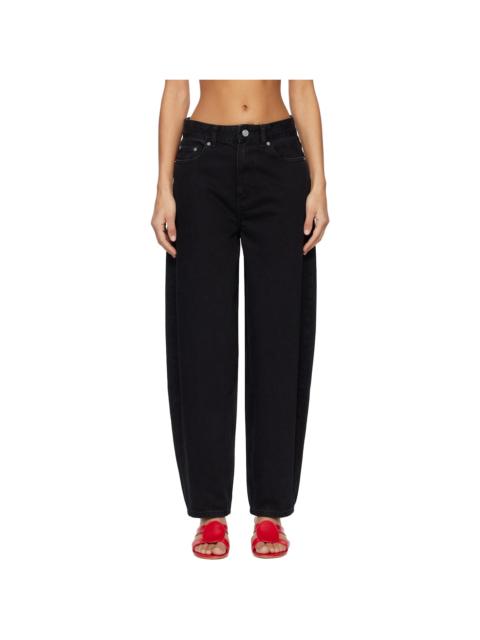 Black Loose Rigid Stary Jeans