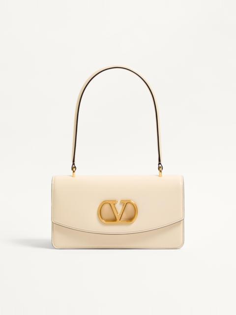 VALENTINO GARAVANI VAIN BAG WITH HANDLE IN SHINY CALFSKIN