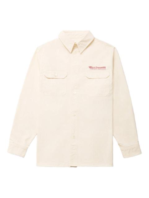 logo-embroidered shirt