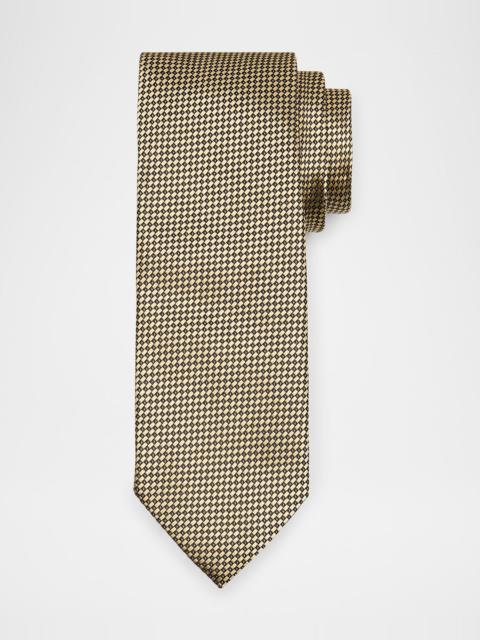 Men's Neat Micro-Jacquard Silk Tie