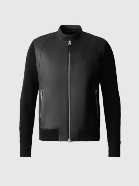 DOMINIC-Z Mixed Media Logo Jacket