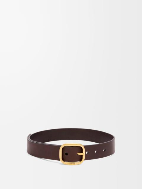 Rounded soft belt in classic calfskin