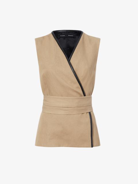 Elliot Top in Cotton Linen