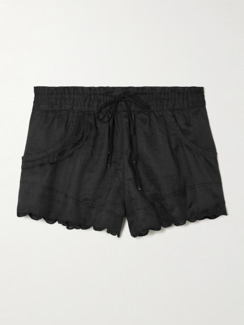 Lola Broderie Anglaise Ramie Shorts