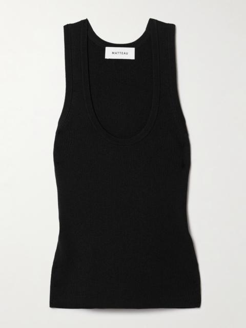 Ribbed-knit Tank