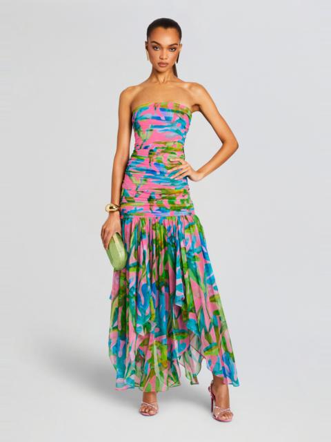 TERYN SILK CHIFFON DRESS