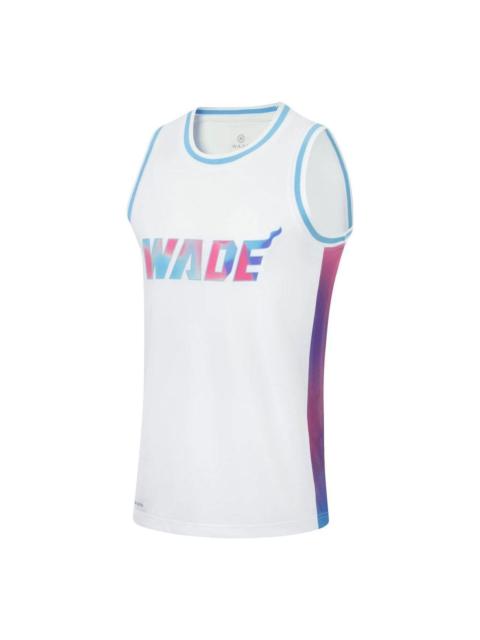 Li-Ning Way Of Wade Graphic Basketball Jersey 'White' AAYT051-4